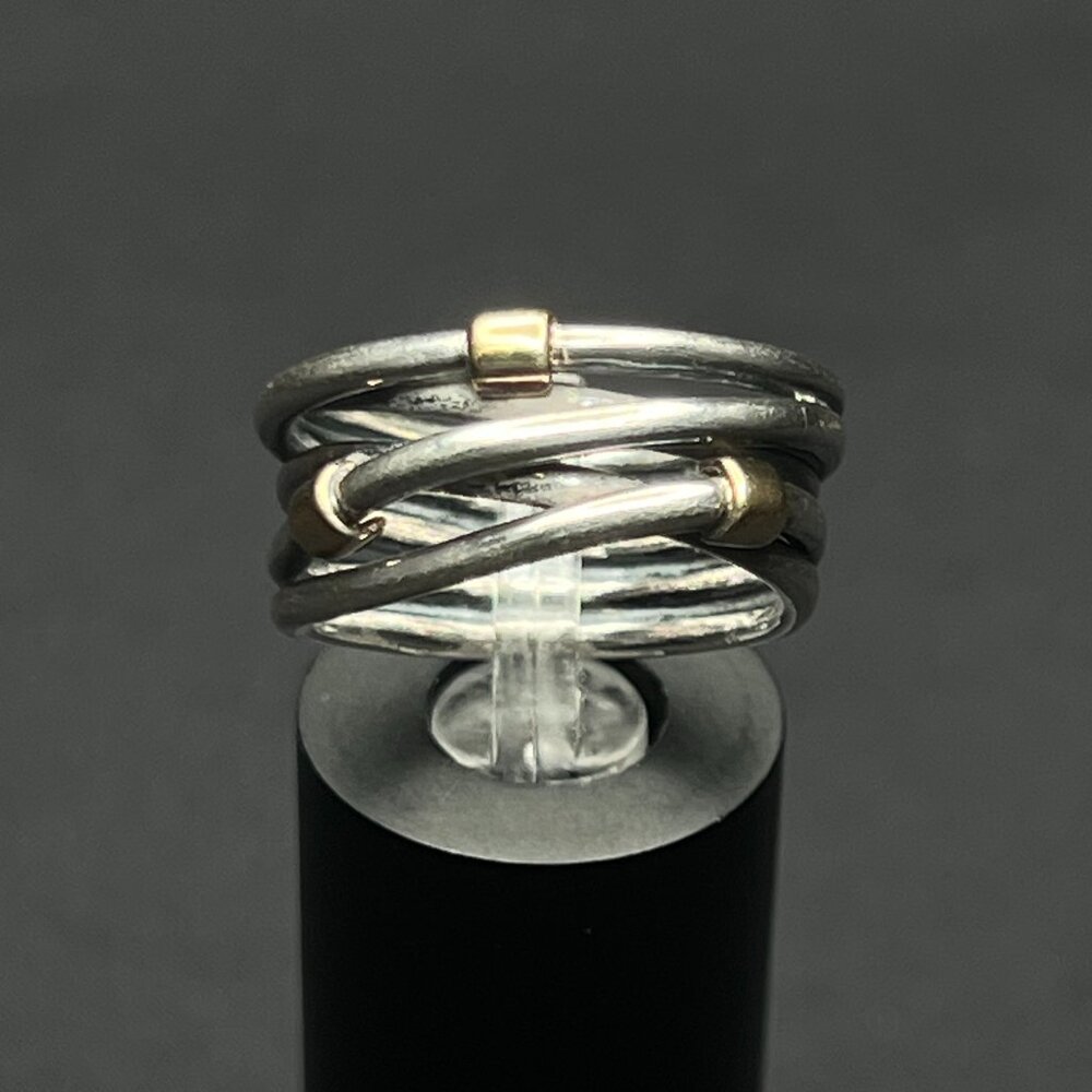 Pandora Two-Tone Rope Ring
